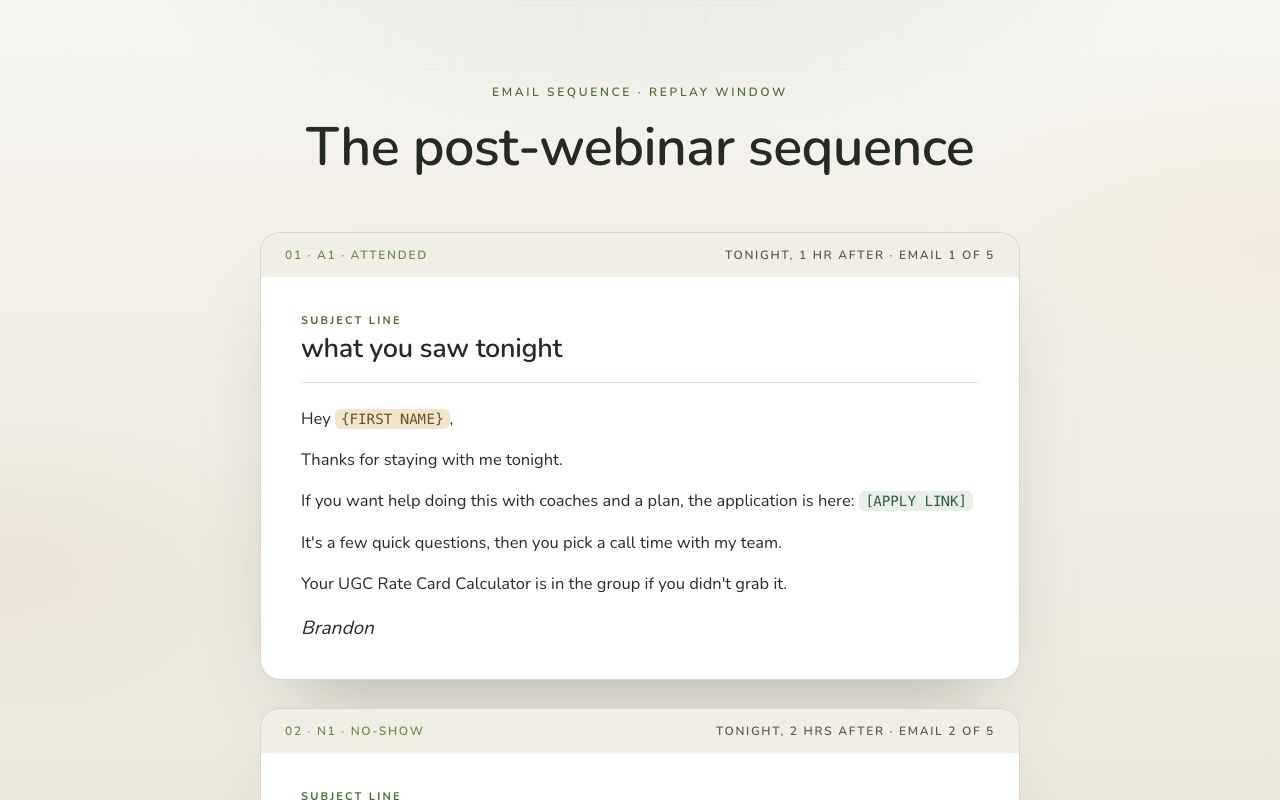 Post-webinar preview
