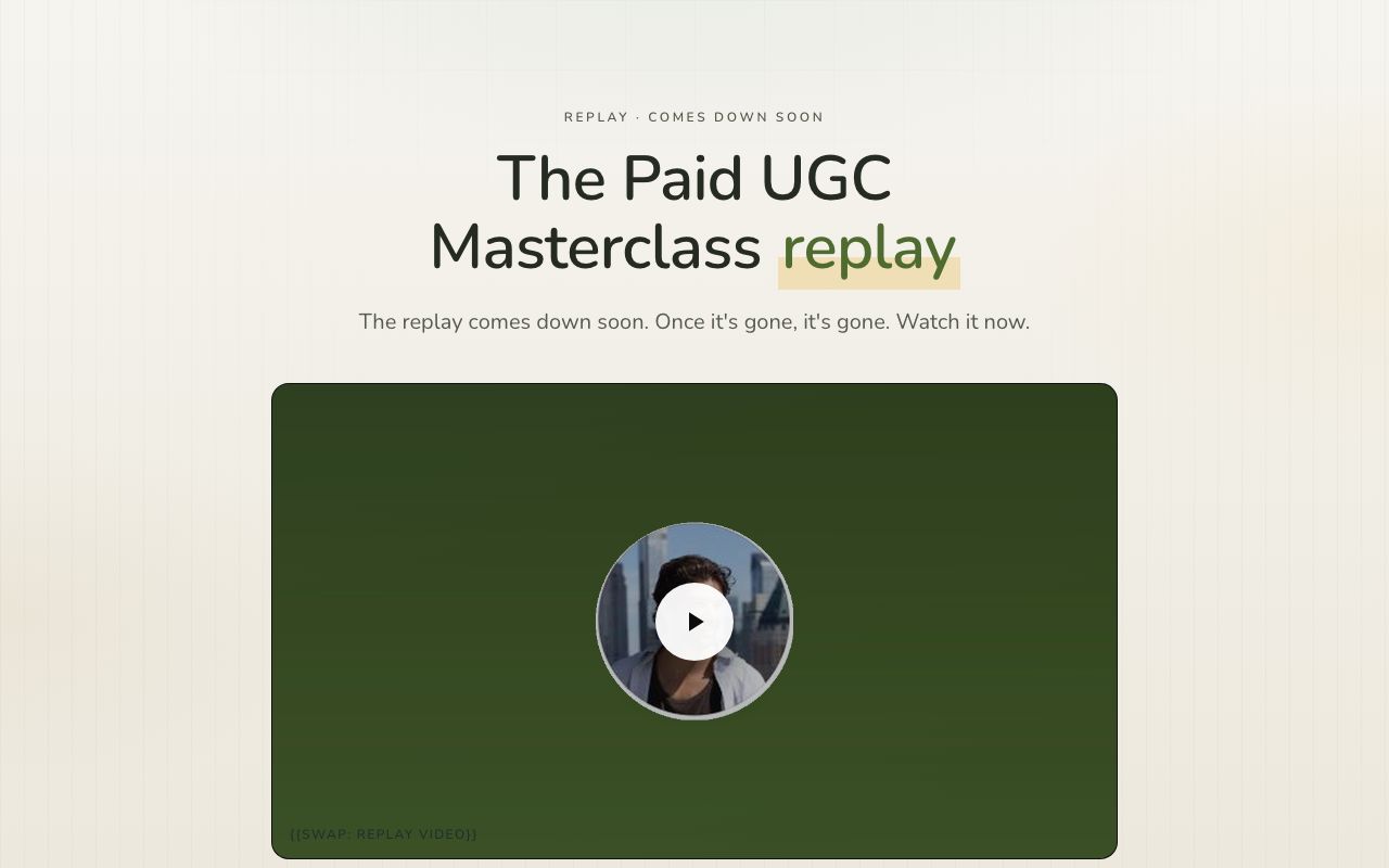 Replay + application preview