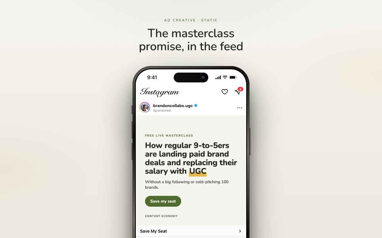 Static ad preview