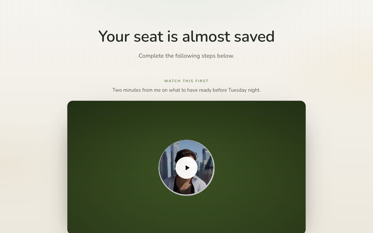 Thank-you page preview